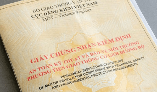 Mẫu giấy chứng nhận kiểm định an toàn kỹ thuật và bảo vệ môi trường phương tiện giao thông cơ giới đường bộ