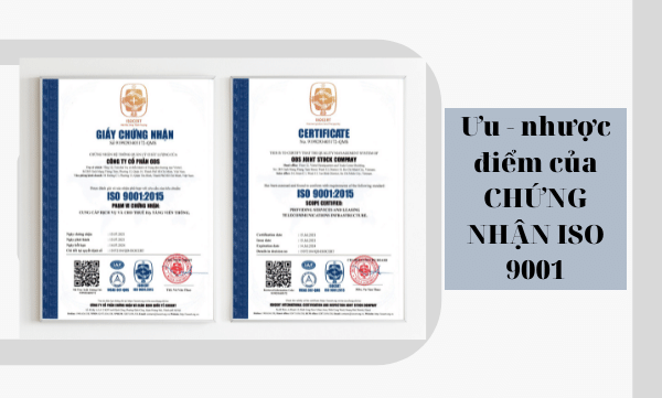 Ưu điểm và nhược điểm của chứng nhận ISO 9001