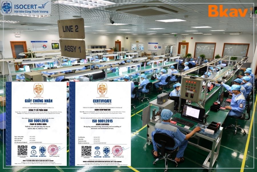 Công ty Cổ phần BKAV thành công đạt Chứng nhận ISO 9001