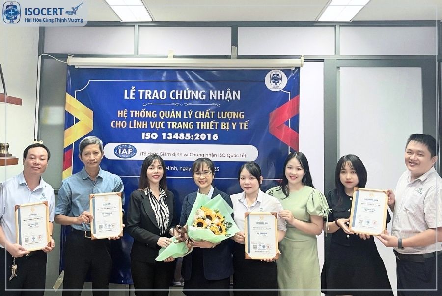 Trang Thiết Bị Y Tế Trần & Trung khẳng định chất lượng trang thiết bị nha khoa với Chứng nhận quốc tế ISO 13485