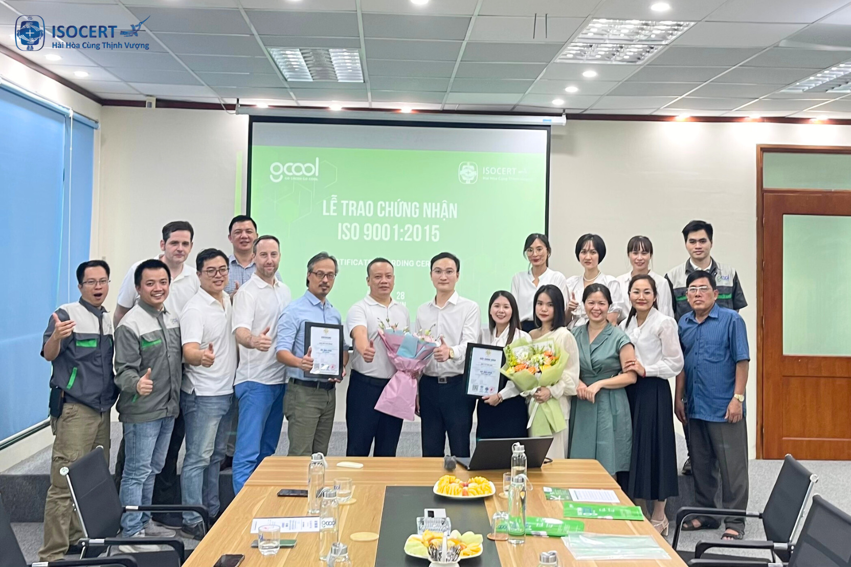 ISOCERT Trao Chứng Nhận ISO 9001 Cho Công Ty Gcool