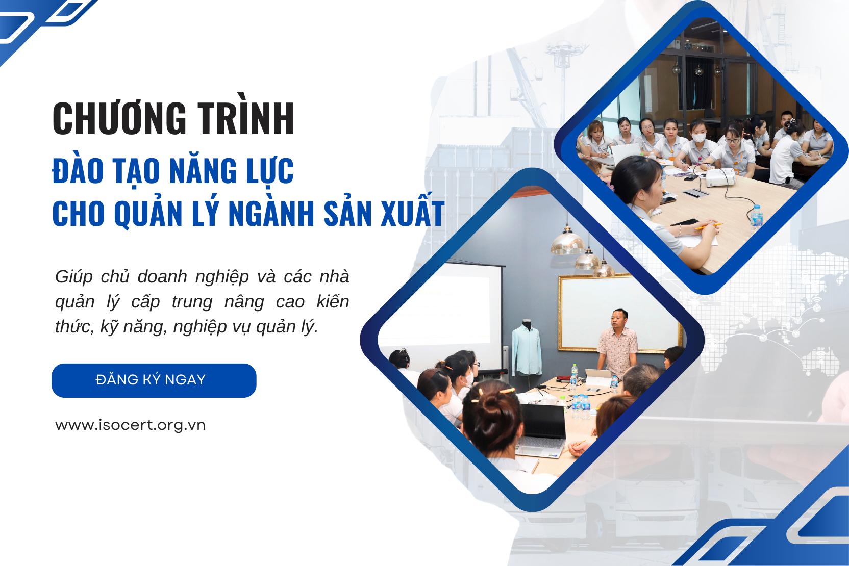 Đào tạo năng lực quản lý trong ngành sản xuất