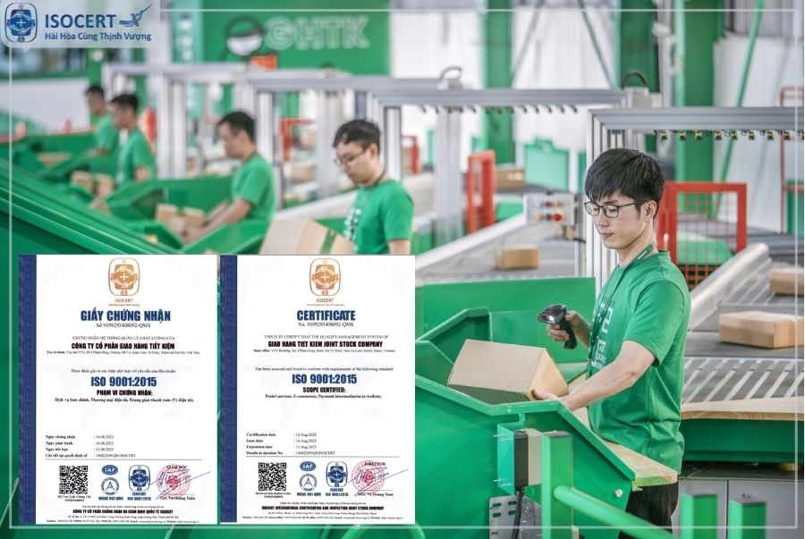 Thành công áp dụng ISO 9001 tại công ty cổ phần Giao Hàng Tiết Kiệm