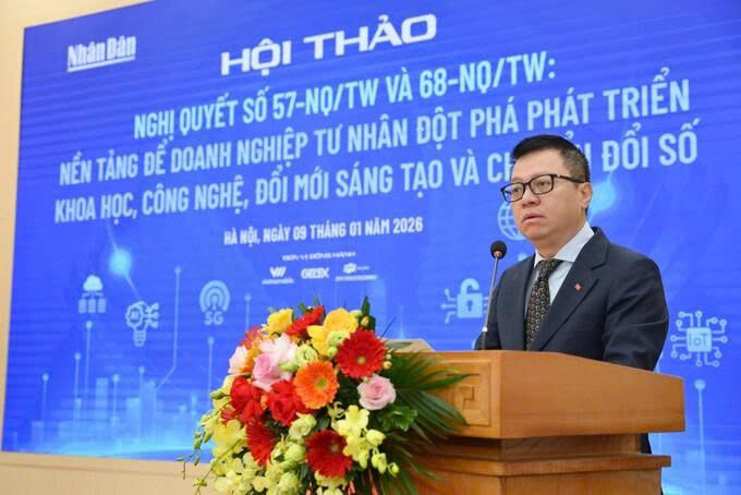 Nền tảng để doanh nghiệp tư nhân đột phá phát triển khoa học, công nghệ, đổi mới sáng tạo và chuyển đổi số