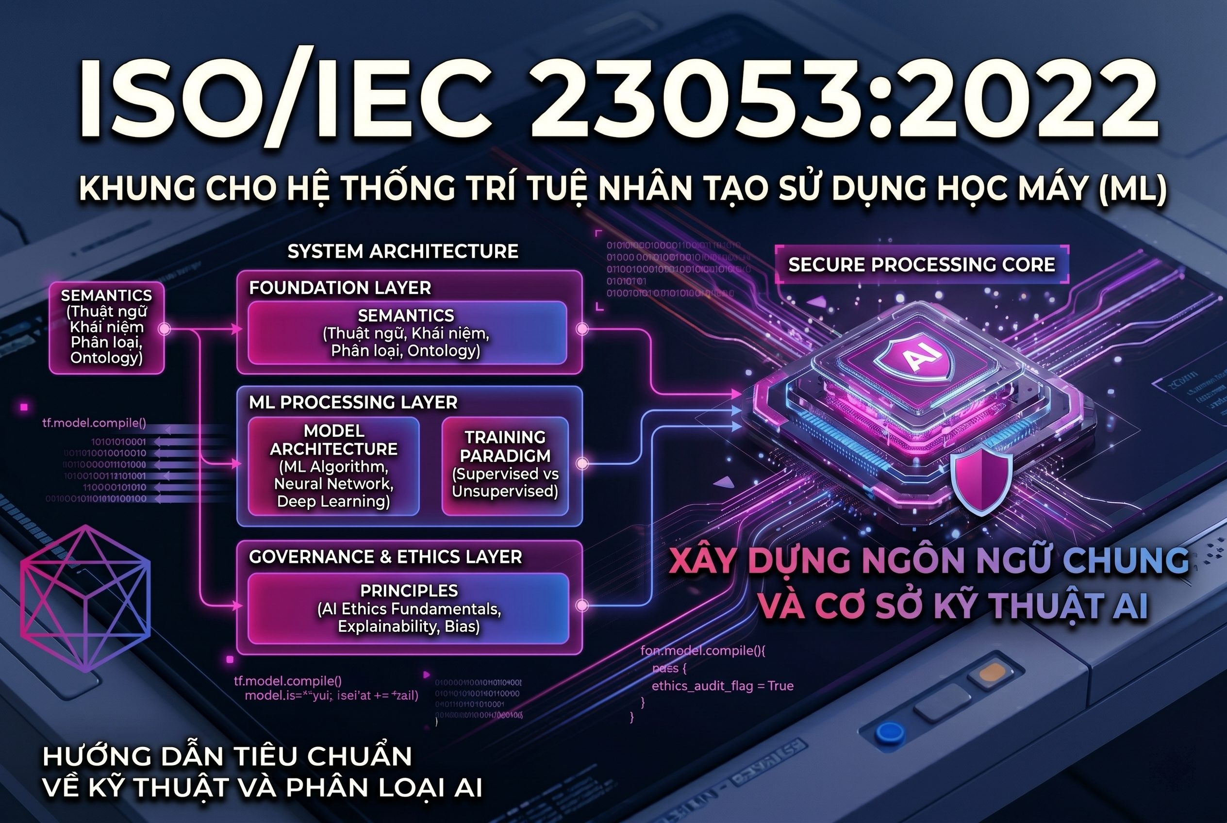 ISO/IEC 23053:2022 – Khung Tiêu Chuẩn Quốc Tế Cho Hệ Thống Trí Tuệ Nhân Tạo Sử Dụng Học Máy (ML)