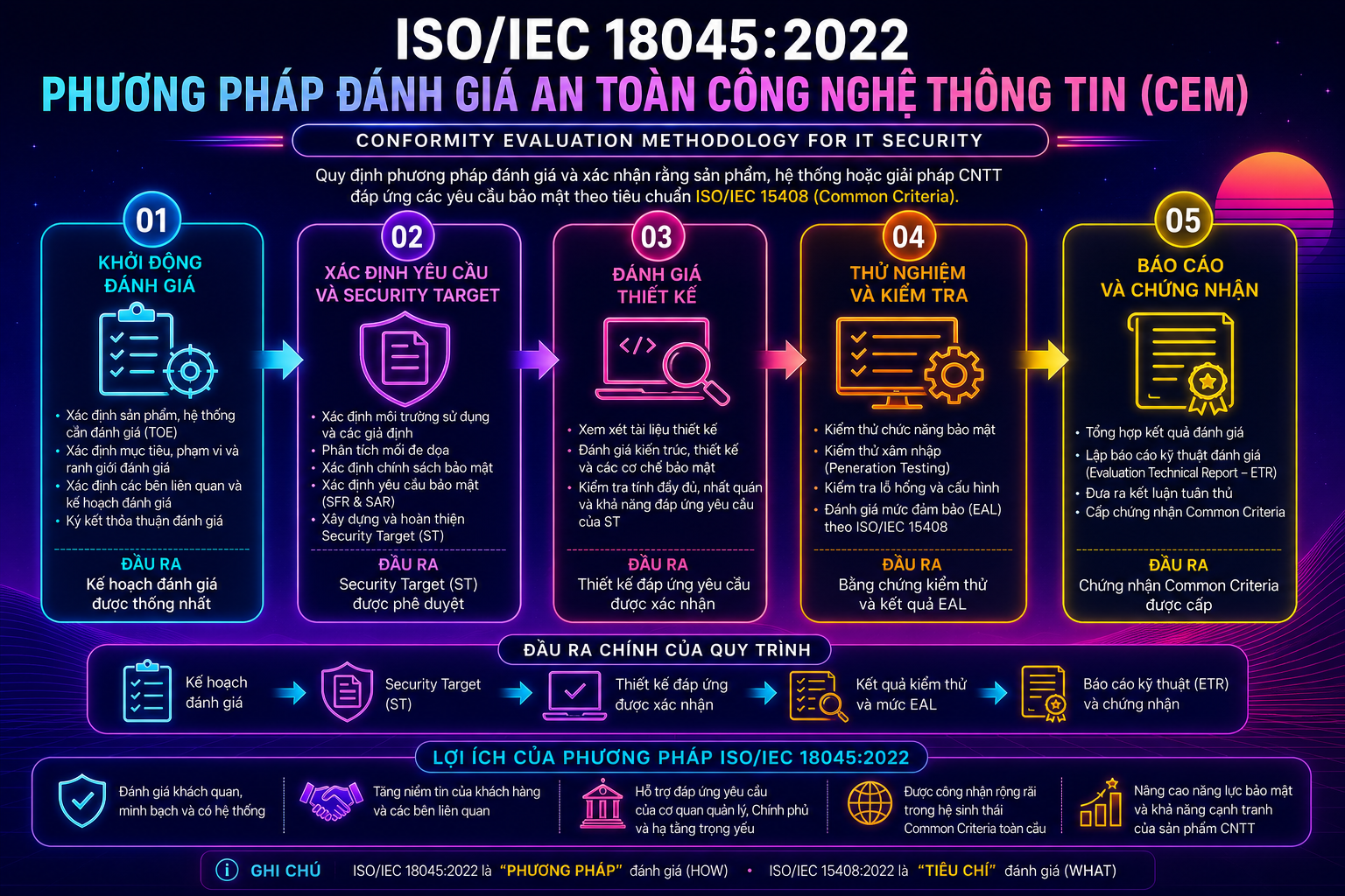 ISO/IEC 18045:2022 – Phương Pháp Đánh Giá An Toàn Công Nghệ Thông Tin (CEM)